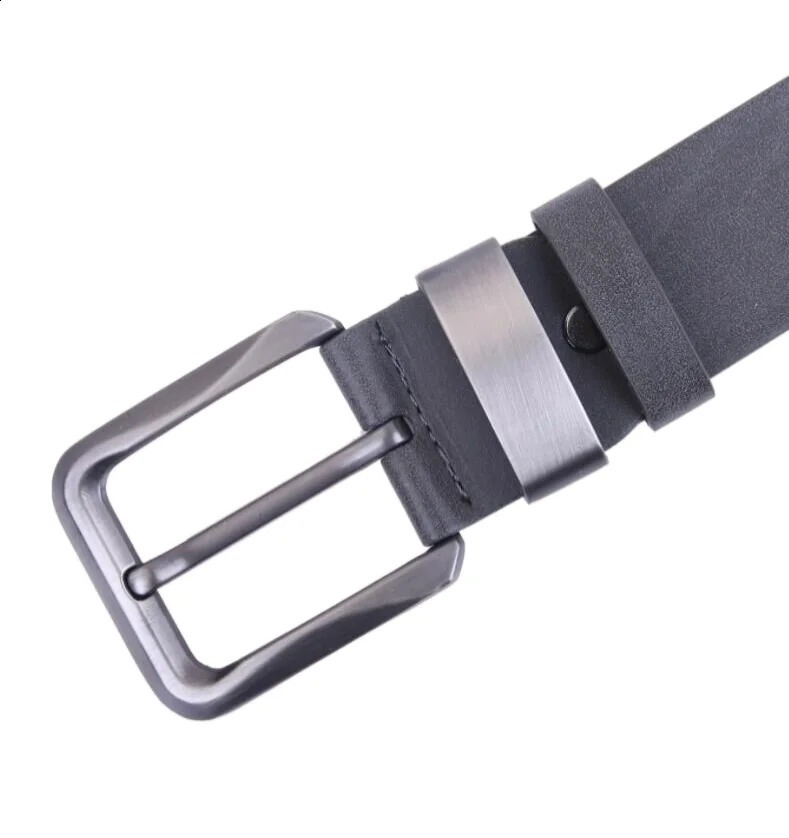 Men Belt Male High Quality Leather Genuine Pu Strap Pin Buckle Fancy Vintage Jeans 241225