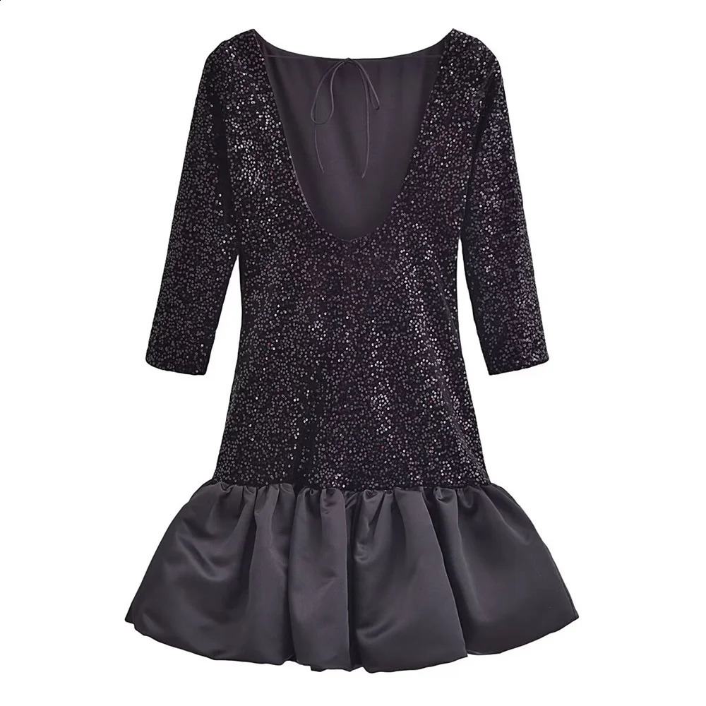 ZAR * Spring/Summer Selling Womens Wear European and American Style Fashionable Sequin Dress 241220