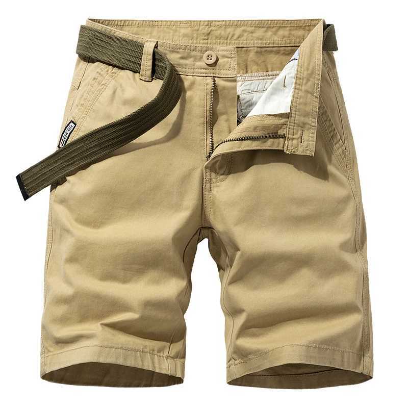 2024 workwear shorts mens summer new waistband cotton shorts outdoor loose straight casual full matching shorts W241228