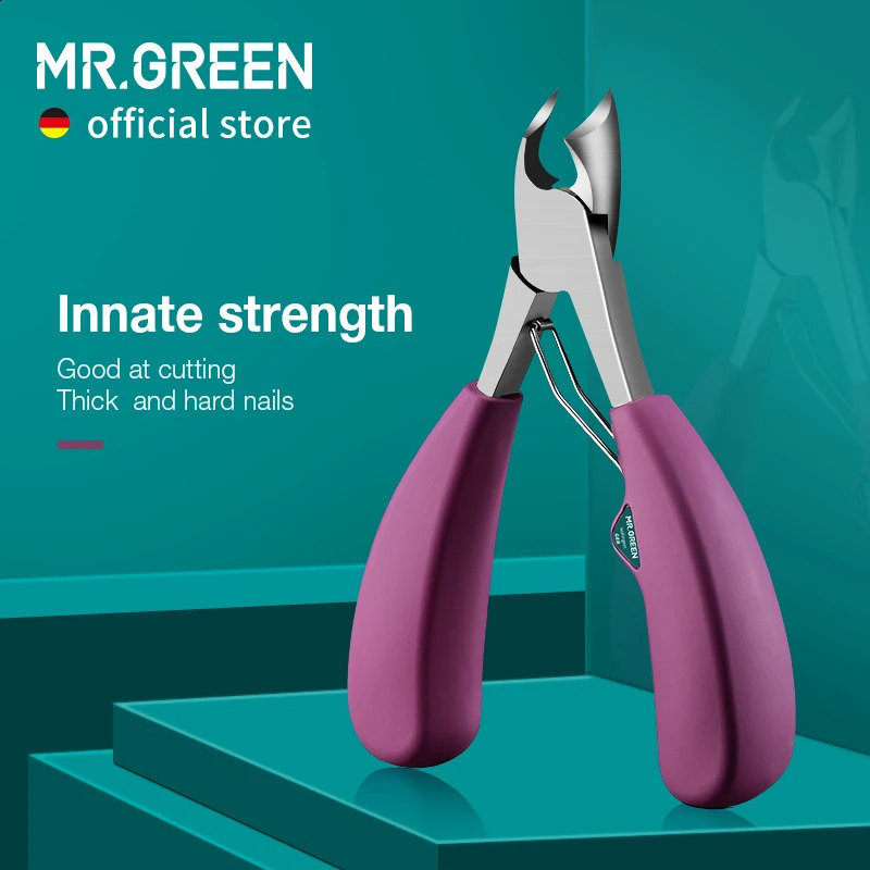 MR.GREEN Nail Clipper Stainless Steel Ingrown Toenail Clipper Good at cutting thick and hard nails Pedicure Manicure Tool 241223