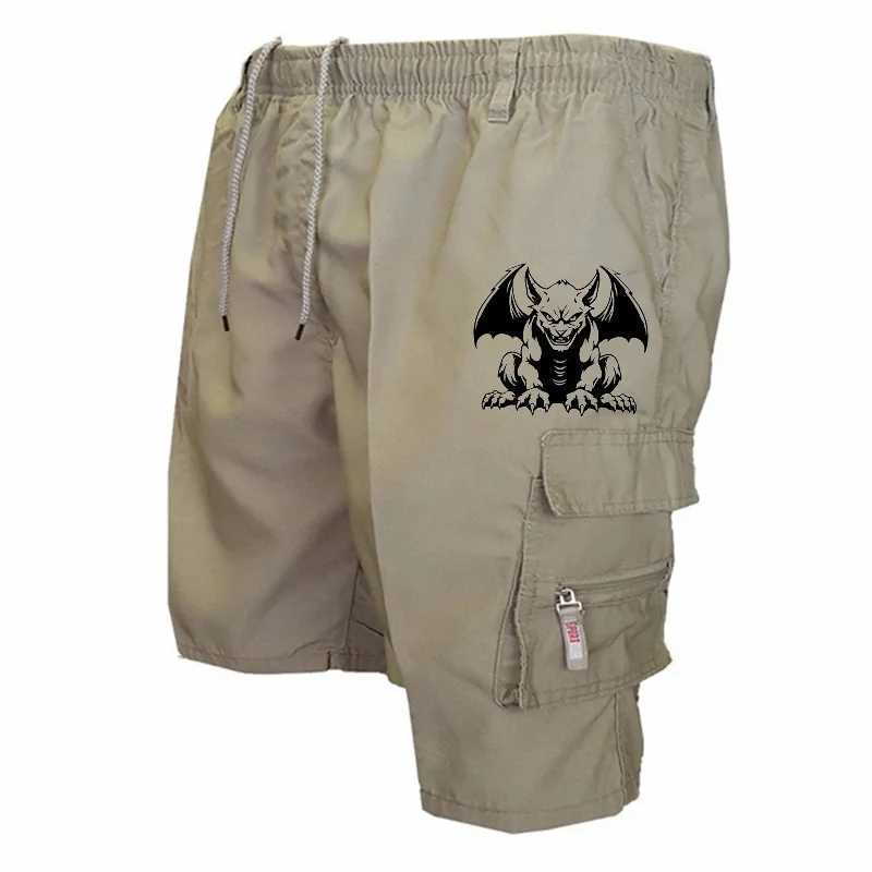 New Fashion Cool Printed Shorts Summer Mens Cargo Shorts Casual Loose Drawstring Shorts S-3XL W241228