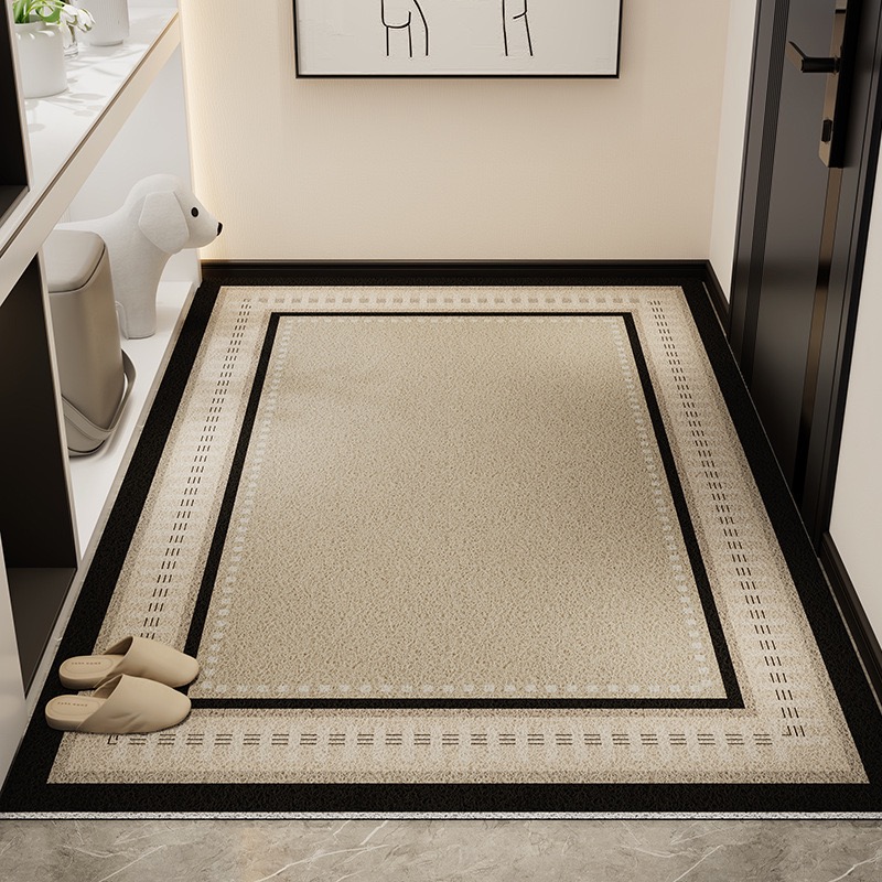 4808-66.66-BB-Beige Minimalist Carpet Comfortable Refreshing Bedroom Rug Easy Care Waterproof Rugs