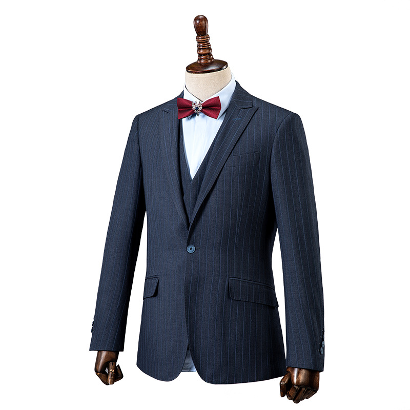 3667 Suit men groom best man wedding dress British style