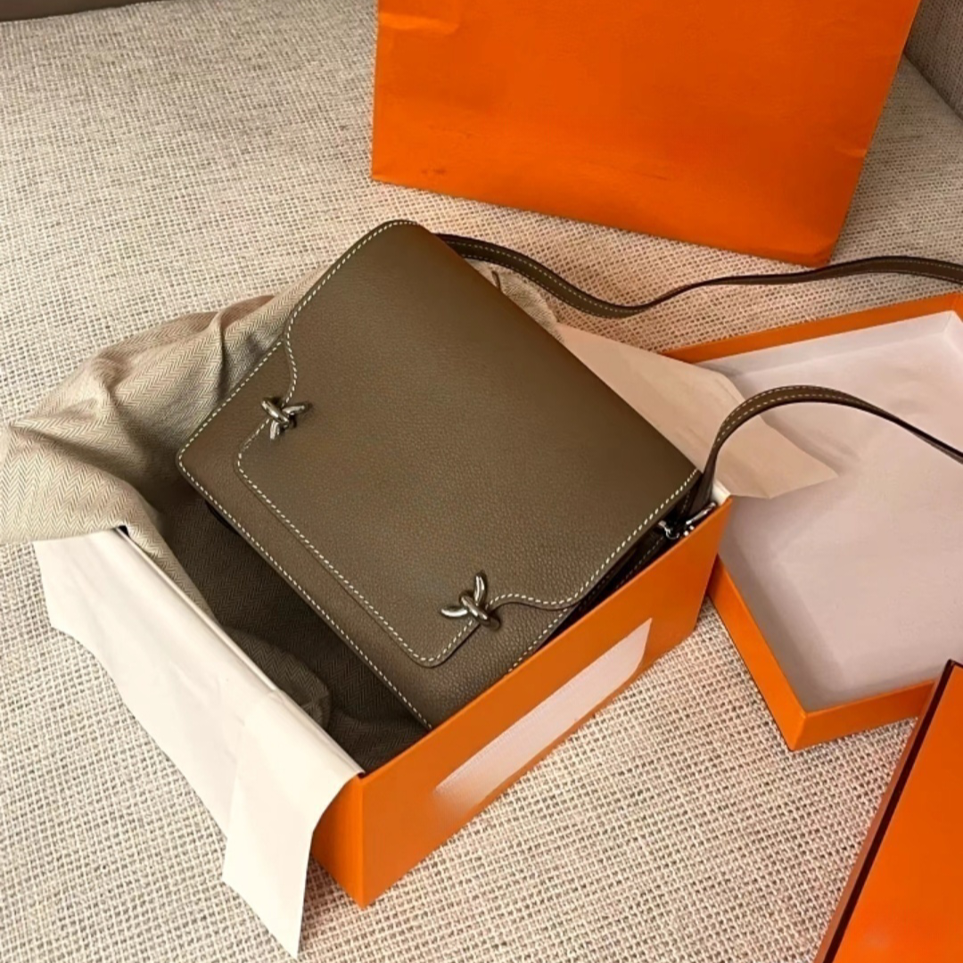 Designer shoulder bag Fashion Crossbody Bag Flip Bag Luxury Messenger bag Semi-handmade in original German leather with 18K plated hardware