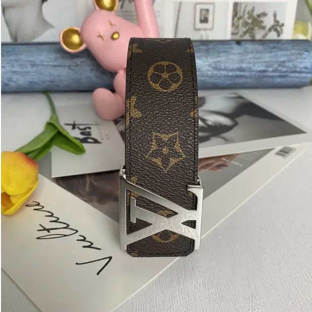 Designer Belt Fashion Designer Belts For Men Cinturones Women Casual Ceinture Classic Letters Plaid Flower Metal Smooth Buckle Fashion Mens Belt Trendy Man Belt