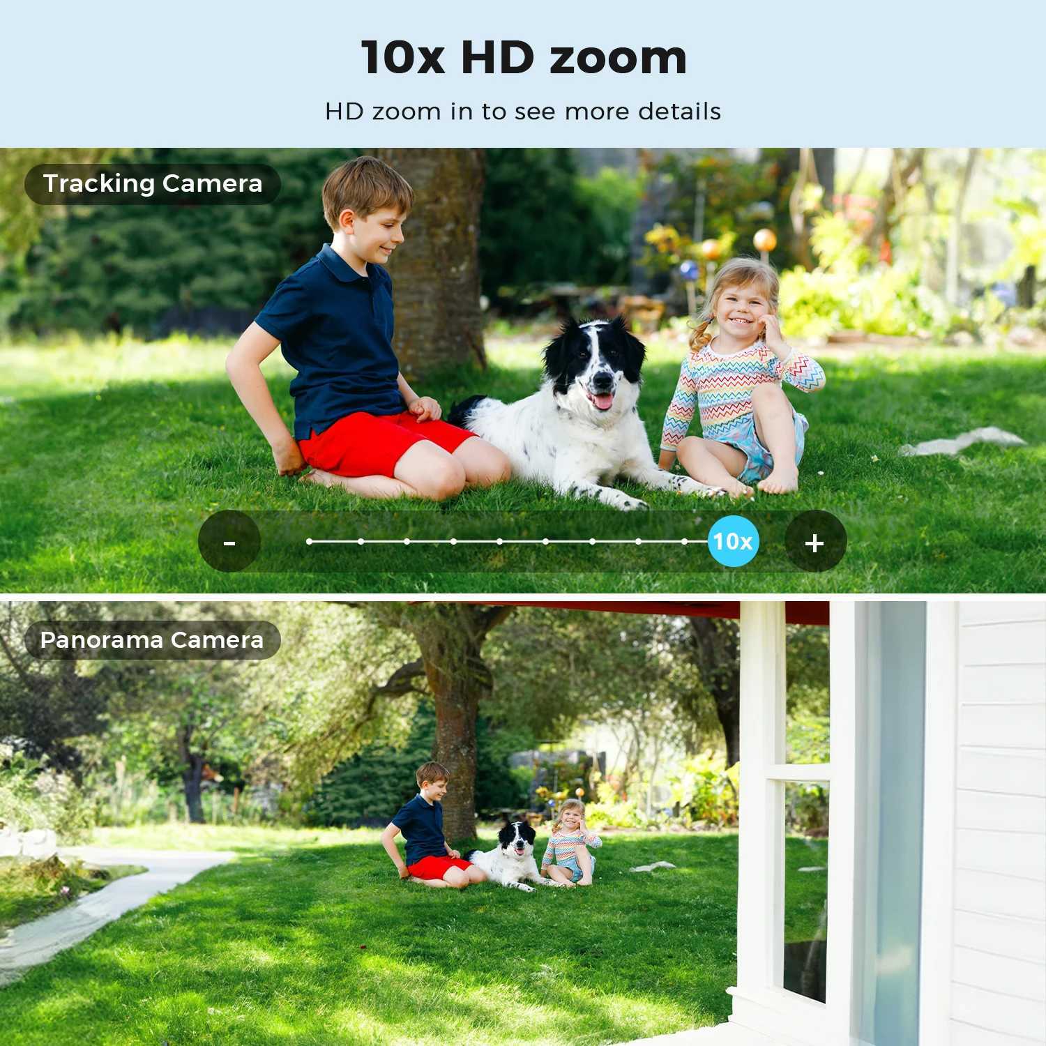 15MP 8K PTZ Wifi IP Camera 10X Zoom Three Lens Dual Sns HD Outdoor Surveillance Camera 5G/2.4G CCTV Security ProtectionXJ241228