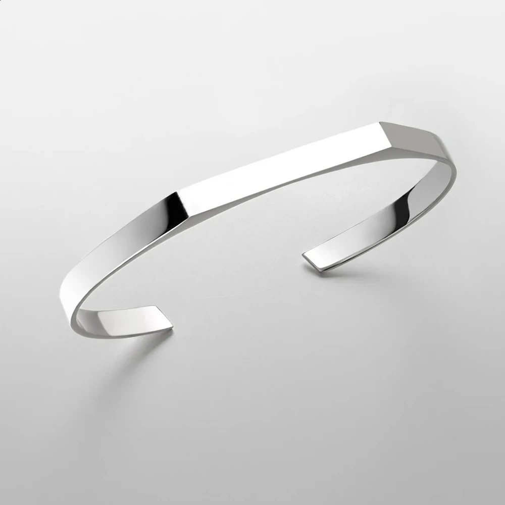 10PCS Stainless Steel Jewelry n Blank Unisex Cuff Bracelet Stainless Steel Gift for Men and Women 241227