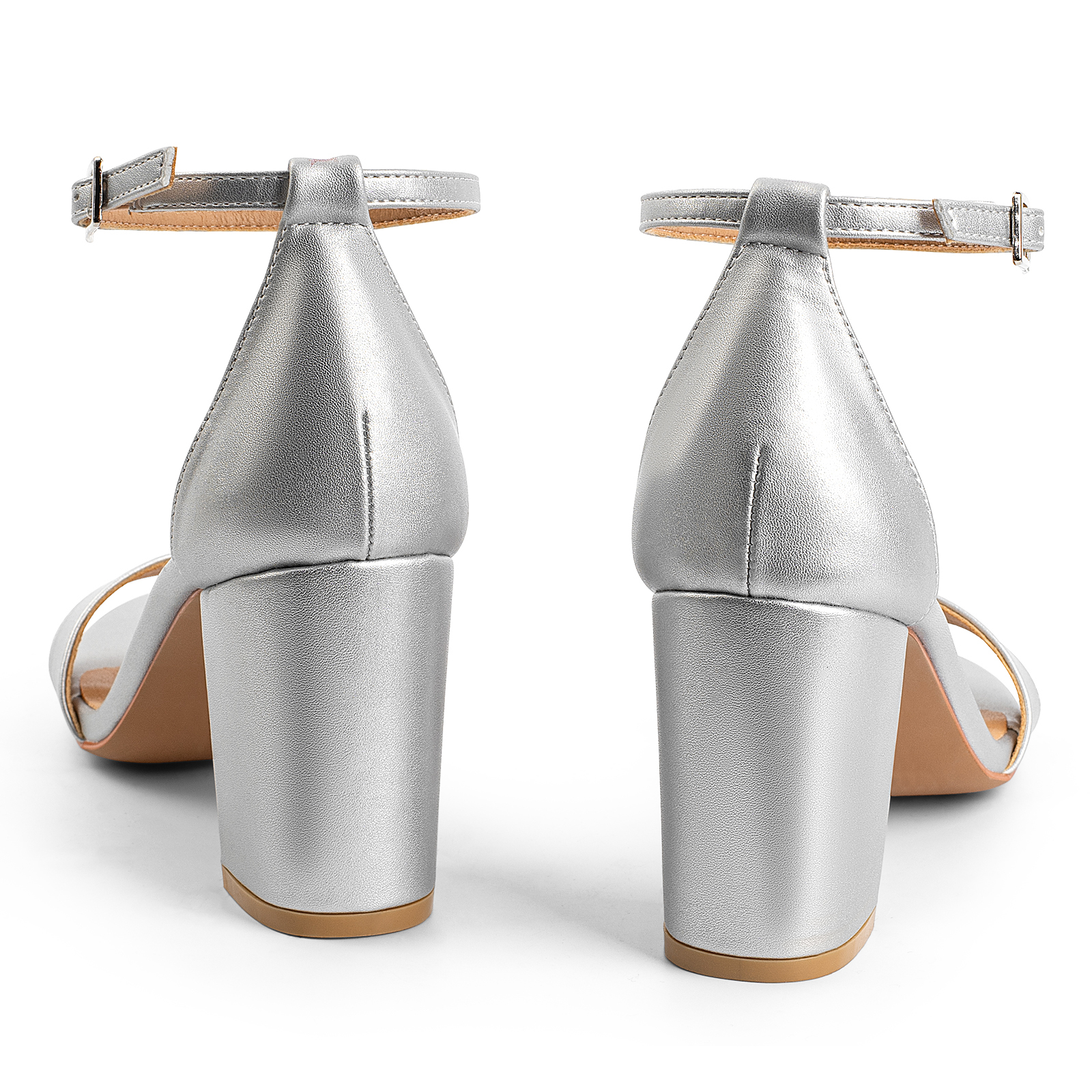 2024 Sexy High Pumps Comfort Block Ladies Buckle Heels Female Shoes Women Sandals