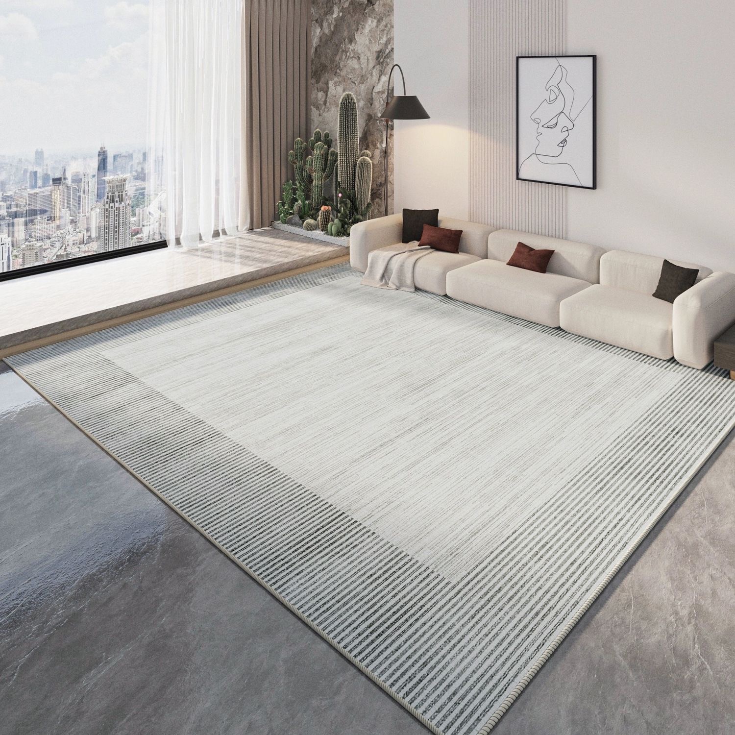 4931-58.88-BB-Bedroom Carpet Art Graphics Cloakroom Balcony Rugs