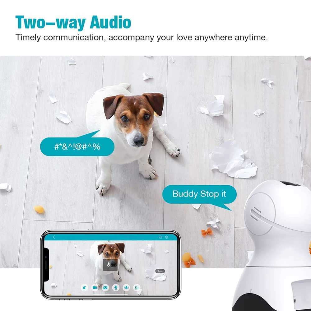 VIMTAG 4MP 360 Camera WIFI Auto Track 2-Way Audio IR Night Vision AI Human Detection IP Camera PTZ Indoor Security SurveillanceXJ241228