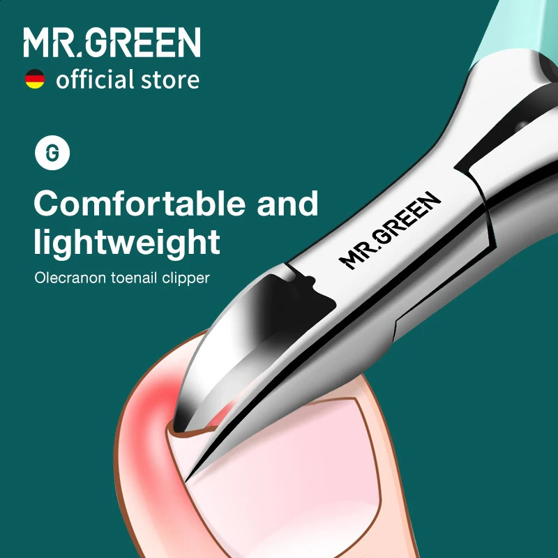 MR.GREEN ingrown Nail Clippers Toenail Cutter Stainless Steel Pedicure Tools Thick Toe Nail Deep Into Nail Grooves 241223