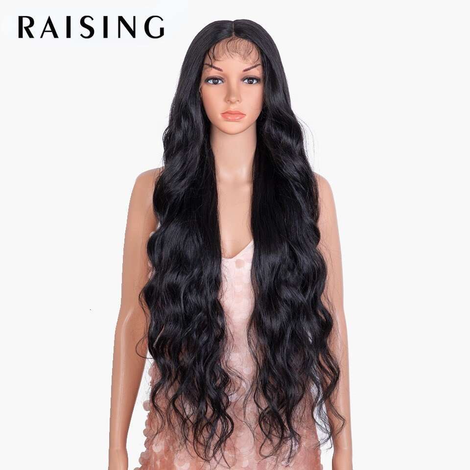 Xuchang Rebecca Front Lace Women's Long Curled Hair Big Wave Synthetic Wig Headset Kq2