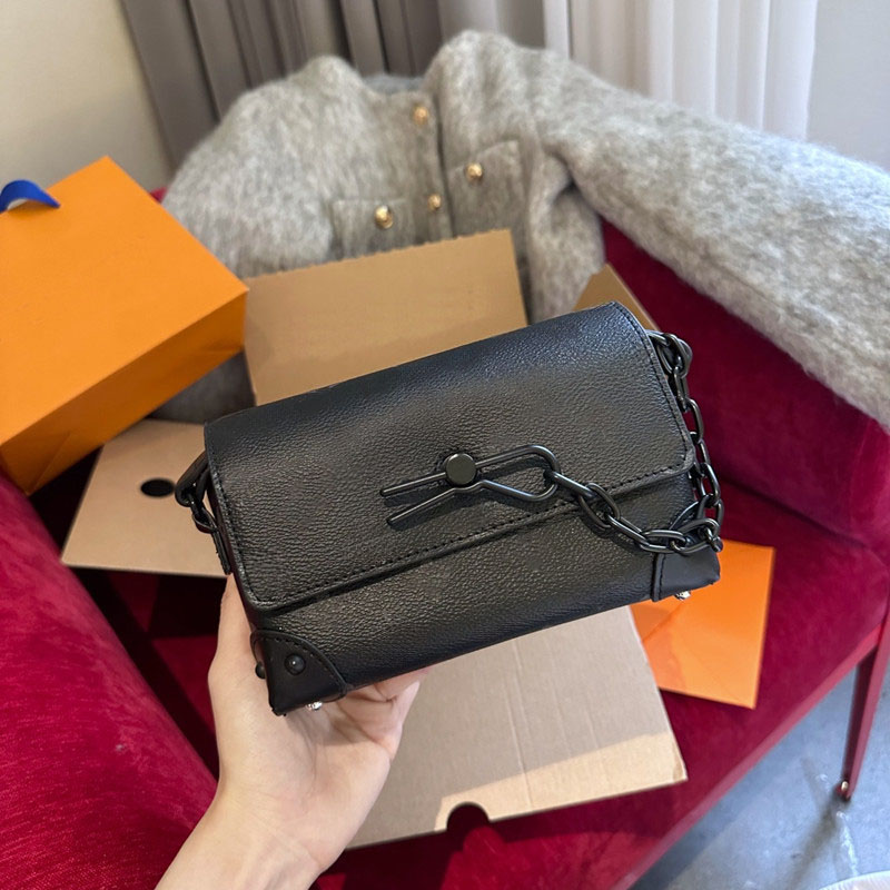 Designer Steamer Wearable Wallet Mini Trunk Shoulder Bags Messenger Crossbody Bag Taurillon Luxury Wallet