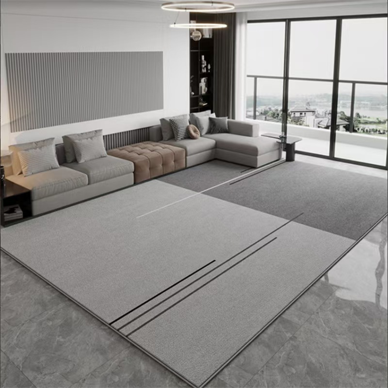 4968-52.88-BB-Beige Minimalist Carpet Comfortable Refreshing Bedroom Rug Easy Care Waterproof Rugs