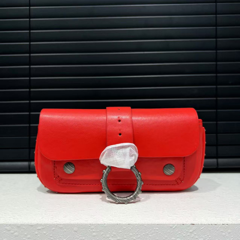 Ladies' Fashionable And Urious Soft Leather Design Handbag With Multiple Compartments, Single Shoulder Diagonal Cross Bag