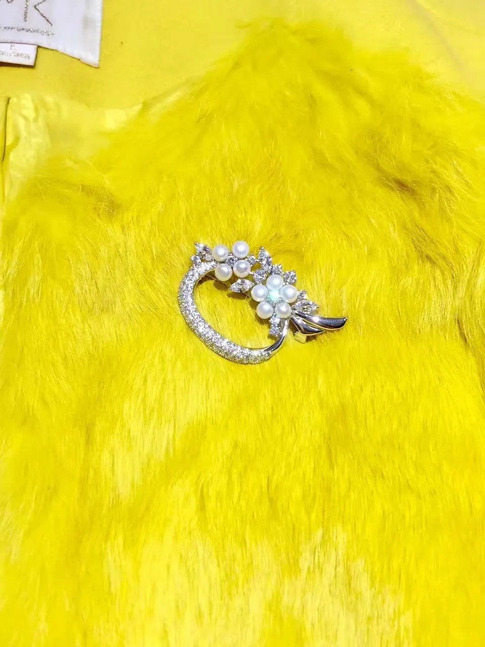 Natural And Real Pearl brooch Natural real Pearl 925 sterling silver brooch 241227