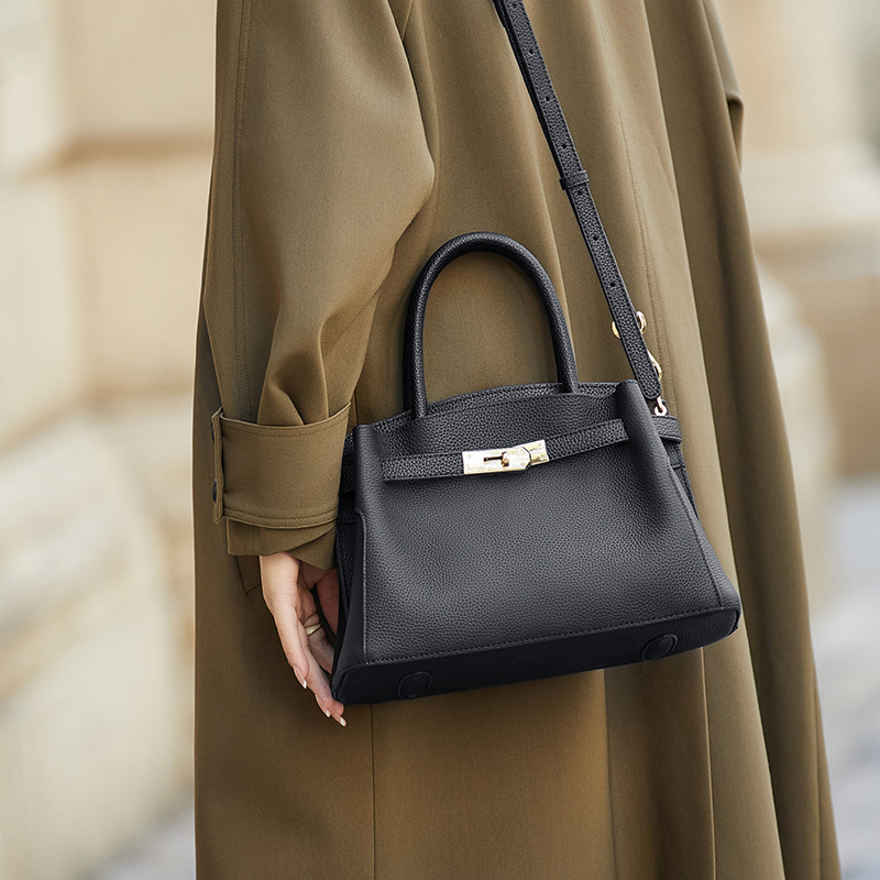 New ZOOLER Original Real Bag Black First Genuine Leather Handbag Tote Shoulder Bags Female Fashion Hot#Ml581