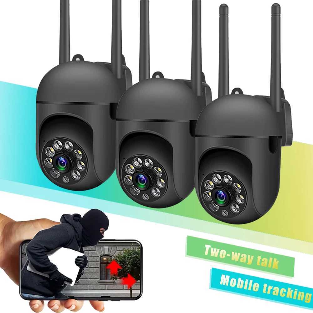 2.4G WIFI 2K IP Camera Auto Tracking Two Way Audio PTZ Outdoor Wifi Surveillance Camera Security Protection Cameras Smart HomeXJ241228