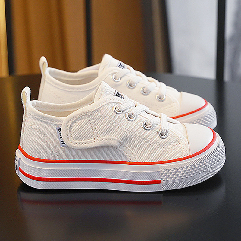 Kids Canvas Sneakers for Toddler Sport Casual Shoes Fashion Youth Children Flats Canvas Shoes Happysteps Boys Girls Kids Loafers Large Size US4c-US5y