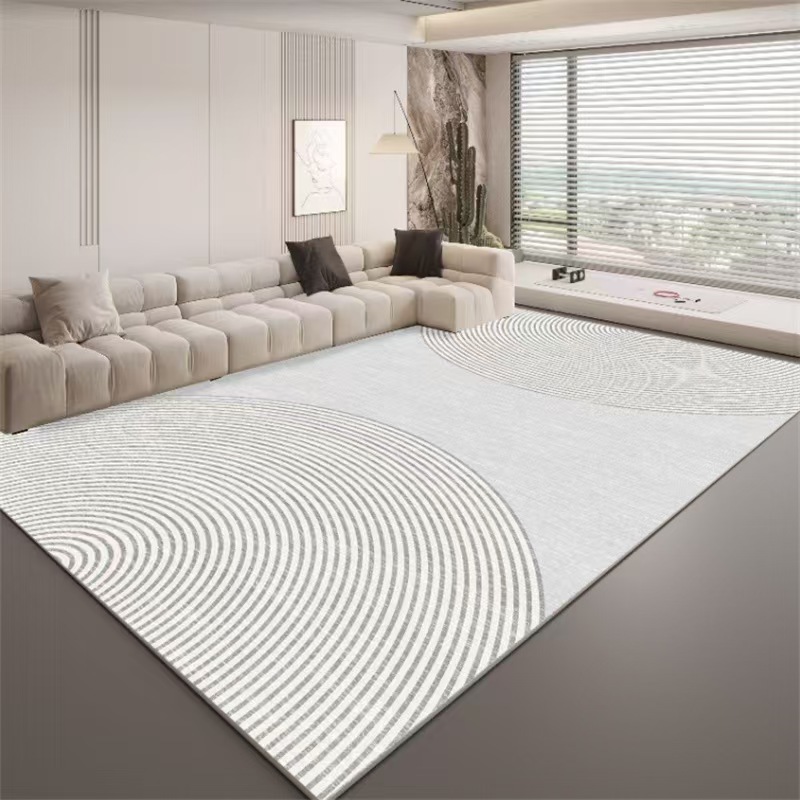 4968-52.88-BB-Beige Minimalist Carpet Comfortable Refreshing Bedroom Rug Easy Care Waterproof Rugs