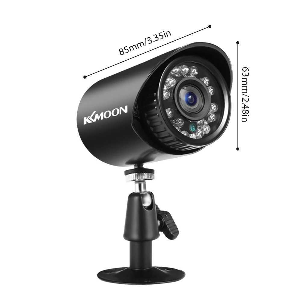 4pcs 1080P 2MP Security Analog Cameras Weatherproof CCTV Surveillance Camera With Infrared Night Vision Motion DetectionXJ241228