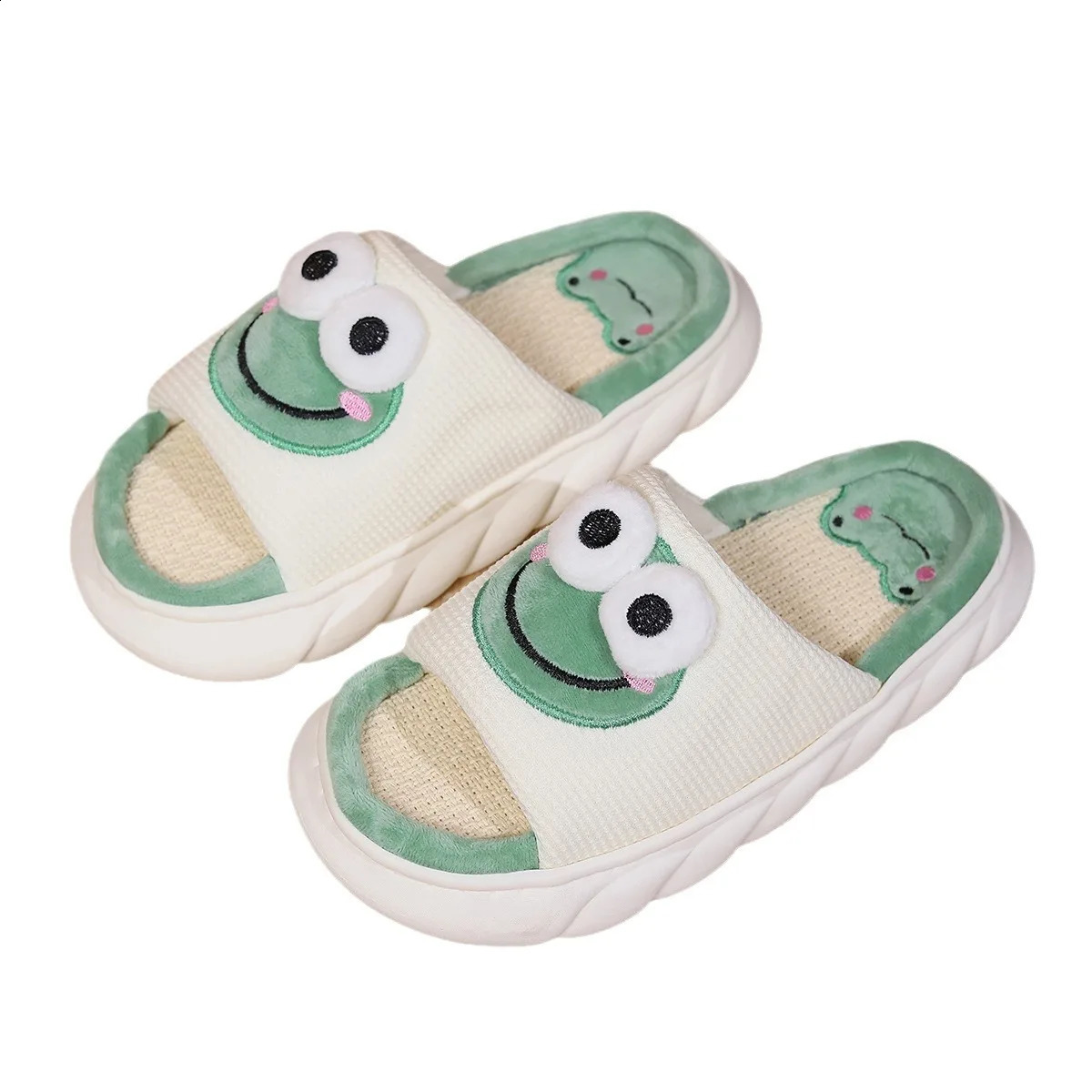 Crestar Women Girls Summer Slippers Cute Cartoon Soft Platform Indoor Comfortable House Slides Couple Beach Slipper 241223