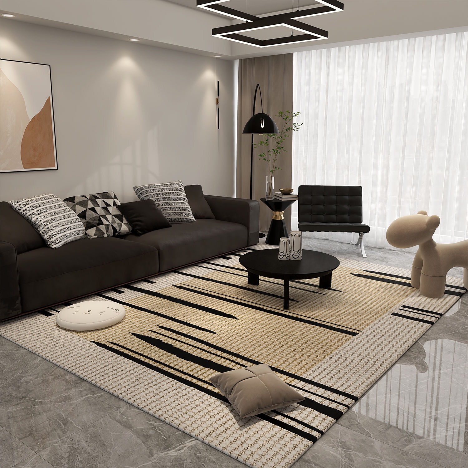 4833-29.88-PDD-Living Room Carpets Comfortable Refreshing Bedroom Decoration Rugs