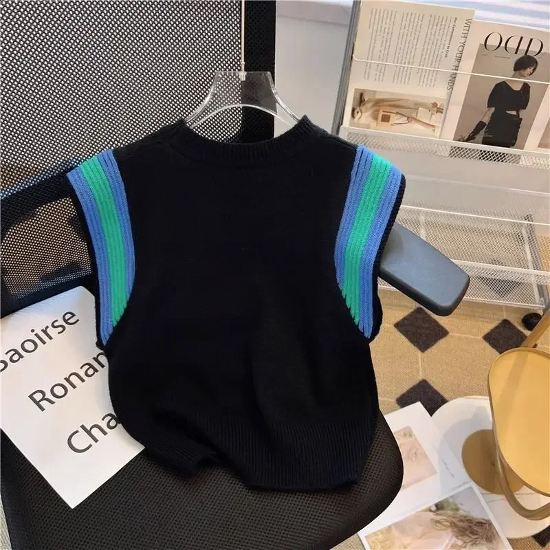 Knitted Vest Summer Womens n Sense Top Sweaters Sweater Women Traf Official Store 2023 241223