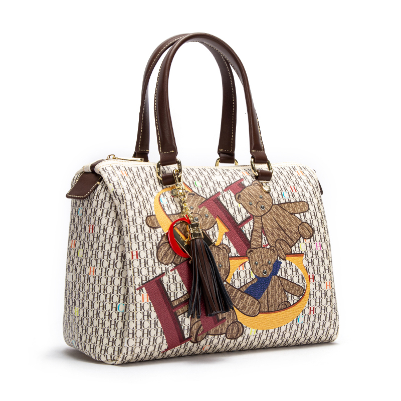 Letter Element Versatile Large Capacity Handbag Brand Classic Retro Women's New Shoulder Bag PC Cartoon