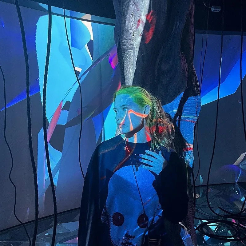 Deeptown Y2k Gothic Knitted Sweater Women Harajuku Printed Oversized Pullover American Fashion Autumn Streetwear Hip Hop 241223