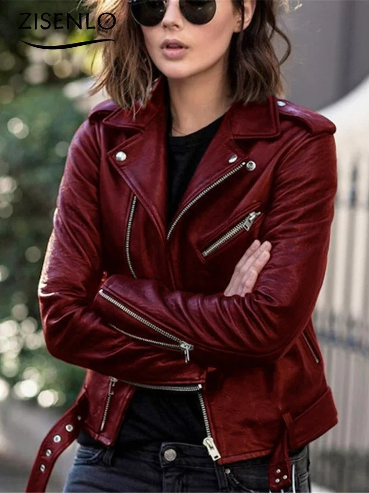 Jacket Woman Pu Leather Clothes AutumnWinter Are Slim Womens Winter Coats Korean Fashion Coat Women 241223