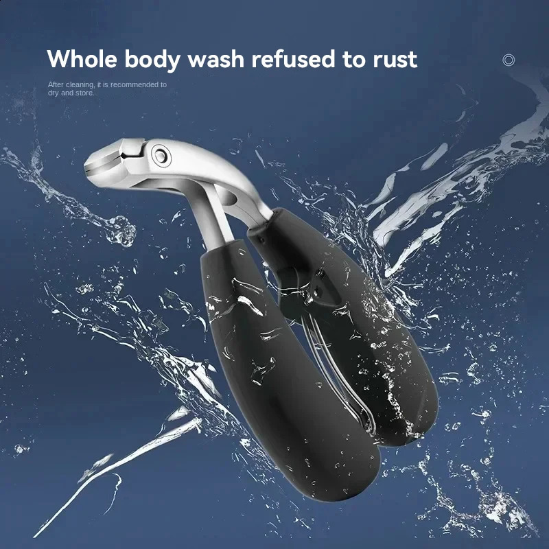 Stainless Steel Nail Clipper Curved Large Opening Anti-splash Nail Trimmer Ergonomic Pedicure Tools for Men Women 241223