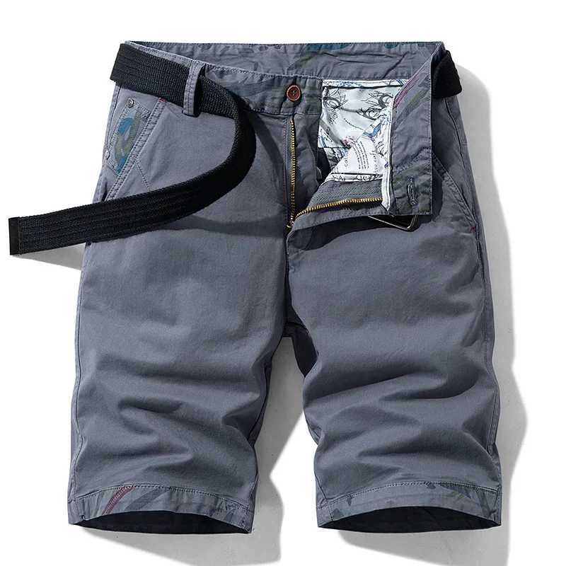 New Summer 00% Cotton Cargo Shorts Men Fashion Breeche Bermuda Beach Jogger Shorts Tactical Casual Shorts Male Dropshipping W250621