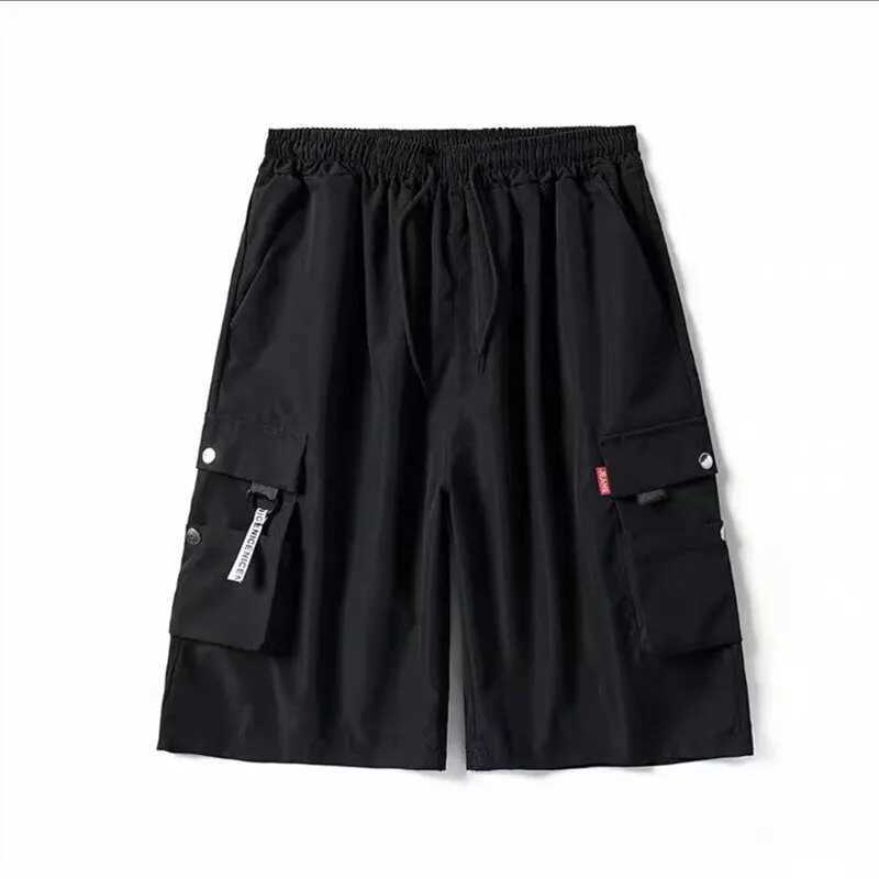 Mens new fashion casual cargo pants with large pockets regular size jogging daily wear Bermuda dress 90s retro style W241228