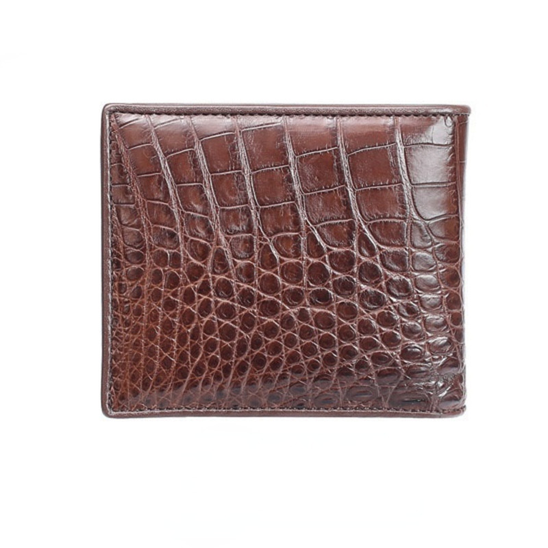 Alligator Skin Wallet Men's Hot Genuine Crocodile Wallets Leather Short Bifold Card Holder Purse For Business Boys