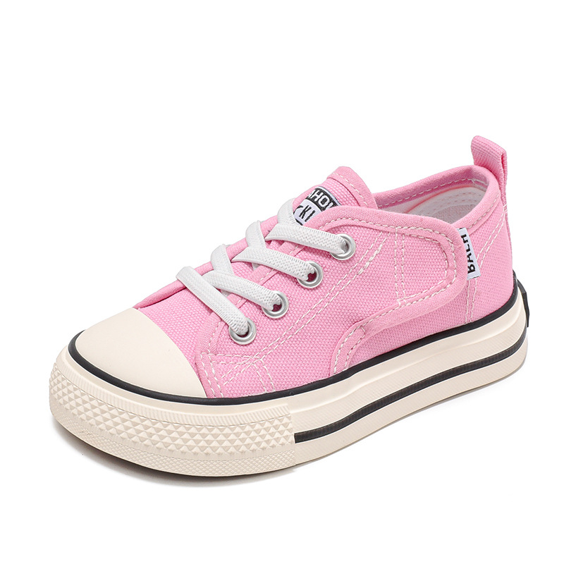 Kids Canvas Sneakers for Toddler Sport Casual Shoes Fashion Youth Children Flats Canvas Shoes Happysteps Boys Girls Kids Loafers Large Size US4c-US5y