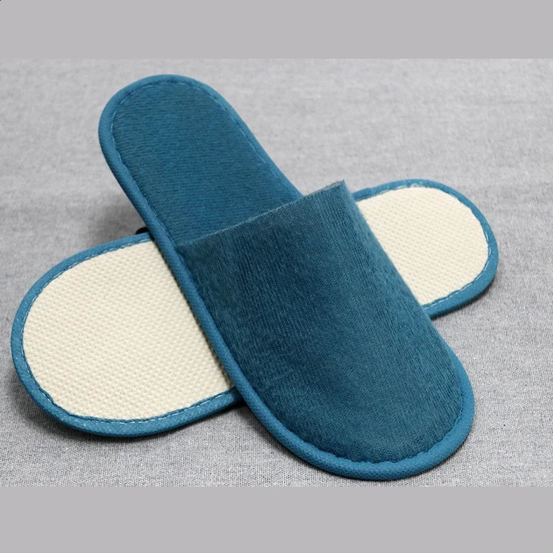 10 Pairs Luxurious Plush Slippers Women Men Travel el Slides Homestays Households Shoes Nonslip Disposable 241223