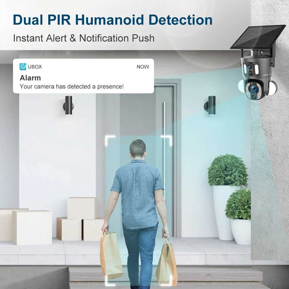 LS VISION 4K 20X Optical Zoom Dual Sn Solar Camera Outdoor 8MP 4G/WiFi PTZ Dual PIR Detection Auto Tracking Security CamerasXJ241228