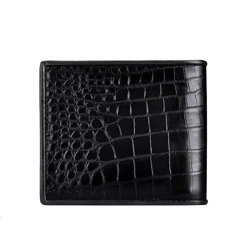 Alligator Skin Wallet Men's Hot Genuine Crocodile Wallets Leather Short Bifold Card Holder Purse For Business Boys