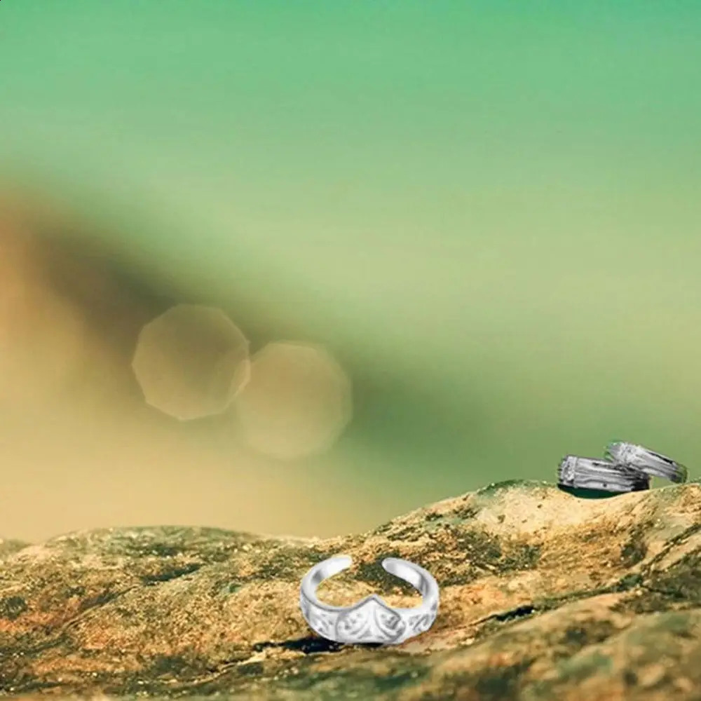 12pcsset Decorative Korean Style Alloy Toe Ring Set Women Open Beach Foot Accessories Fashion Jewelry 241225