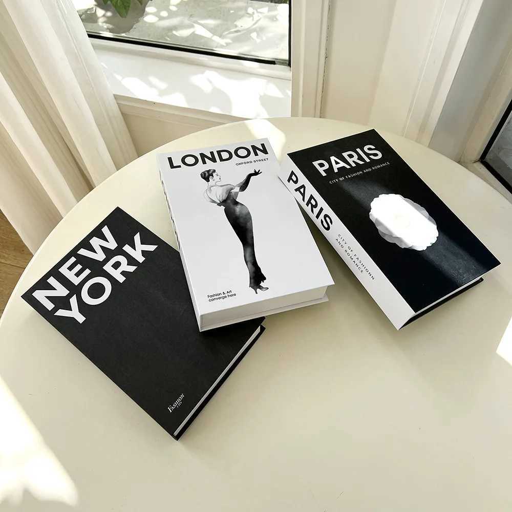 Fashion NEW Fake Books Ornament Decorative Fake Book for Home Bookshelf Decor Living Room Coffee Table Books Desk DecorationXJ241228
