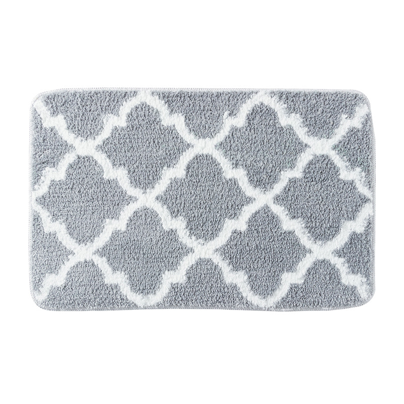 Carpet Bathroom Carpet Flocking Absorbent Foot Mat Microfiber Non-slip Mat Single Needle Carpet Mat