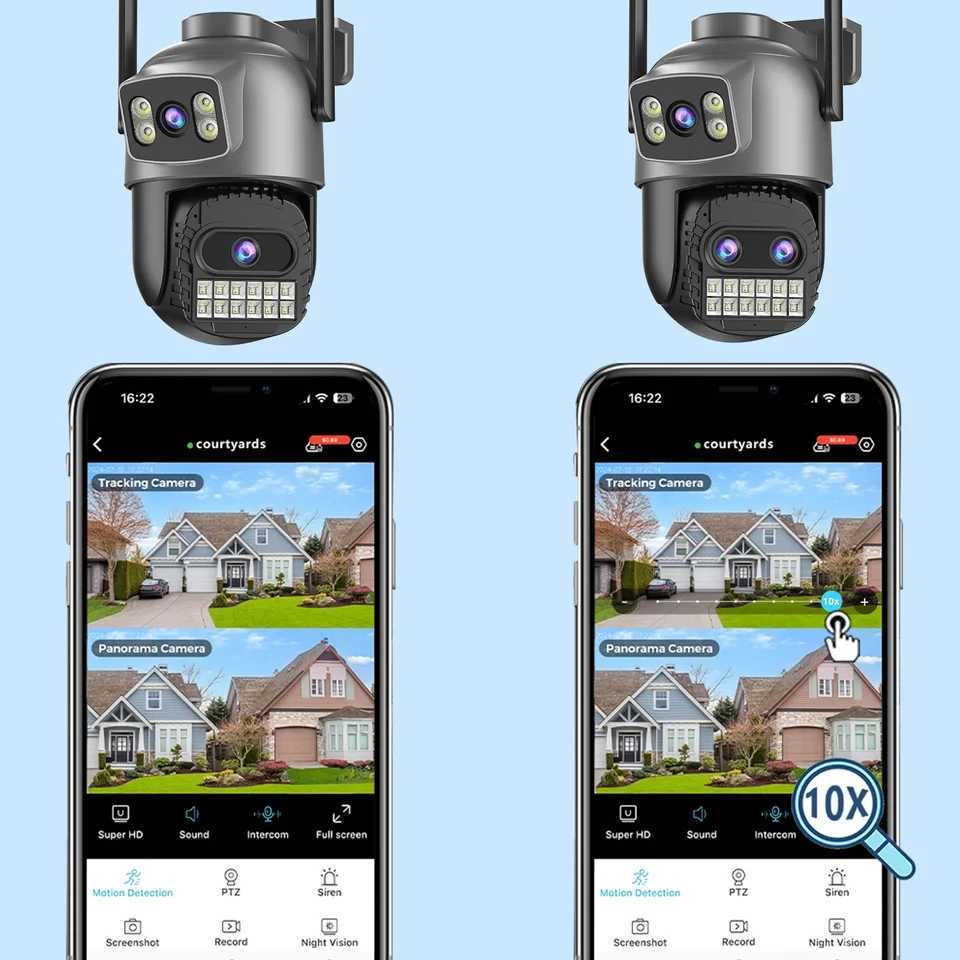 BESDER 15MP Wifi Camera Outdoor Dual Sn 10X Digital Zoom CCTV Video Surveillance Cam PTZ 8MP Security IP Camera O-Kam ProXJ241228