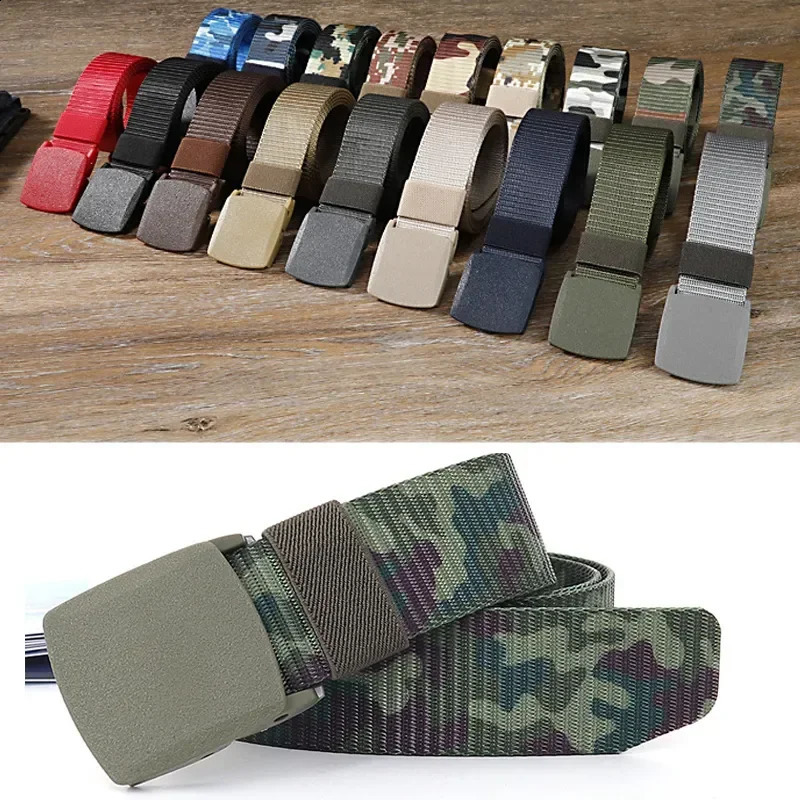 110120130140150160170cm Camo Belts Casual Jeans Accessories ed Sports Outdoor for Men Women 241225
