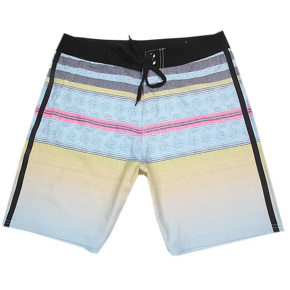 Summer Brand Mens Stretch Spandex Surf Swim Boardshorts Seaside Sport Quick-dry Waterproof Breathable Swim Trunks Bermuda Swim W241228