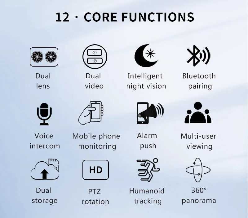 3K 6MP Mini 5V Dual Lens Dual Sn PTZ WIFI Camera IP Camera OutdoorAuto Tracking Security Protection CCTV Surveillance ICSeeXJ241228