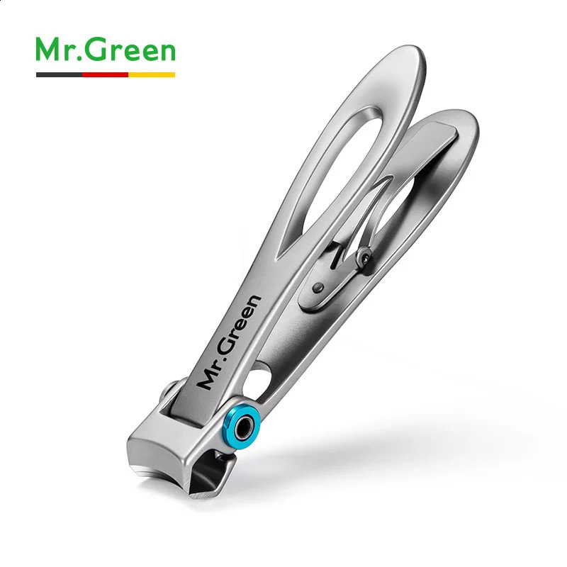 MR.GREEN Nail clippers Trimmer Stainless Steel Nail tools manicure Thick Nails cutter scissors with glass nail file 241223