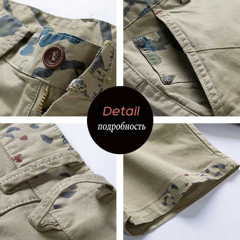 Summer mens cotton cargo shorts mens fashion breeze Bermuda beach jogging shorts mens tactical casual shorts mens direct transport W241228