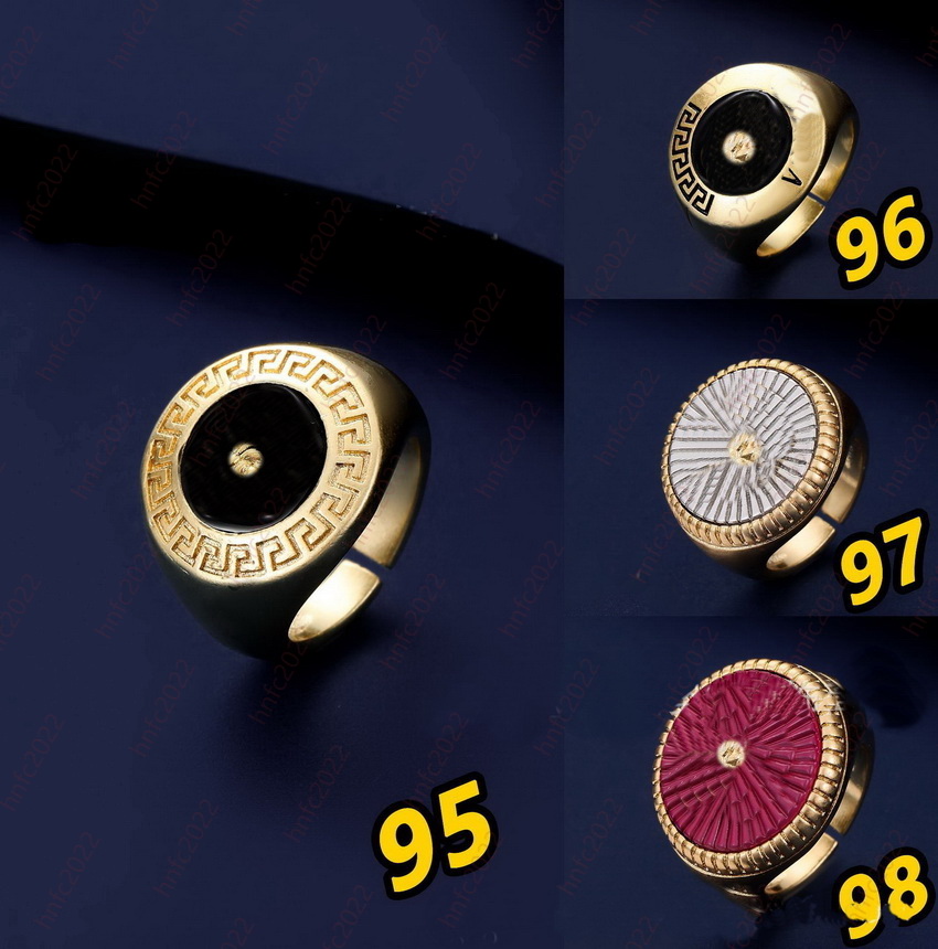 Creative Medusa head portrait Enamel Ring for Men Inlaid with Zircon Fashion Domineering opening adjustable Ring Female Punk Style Gifts Designer Jewelry