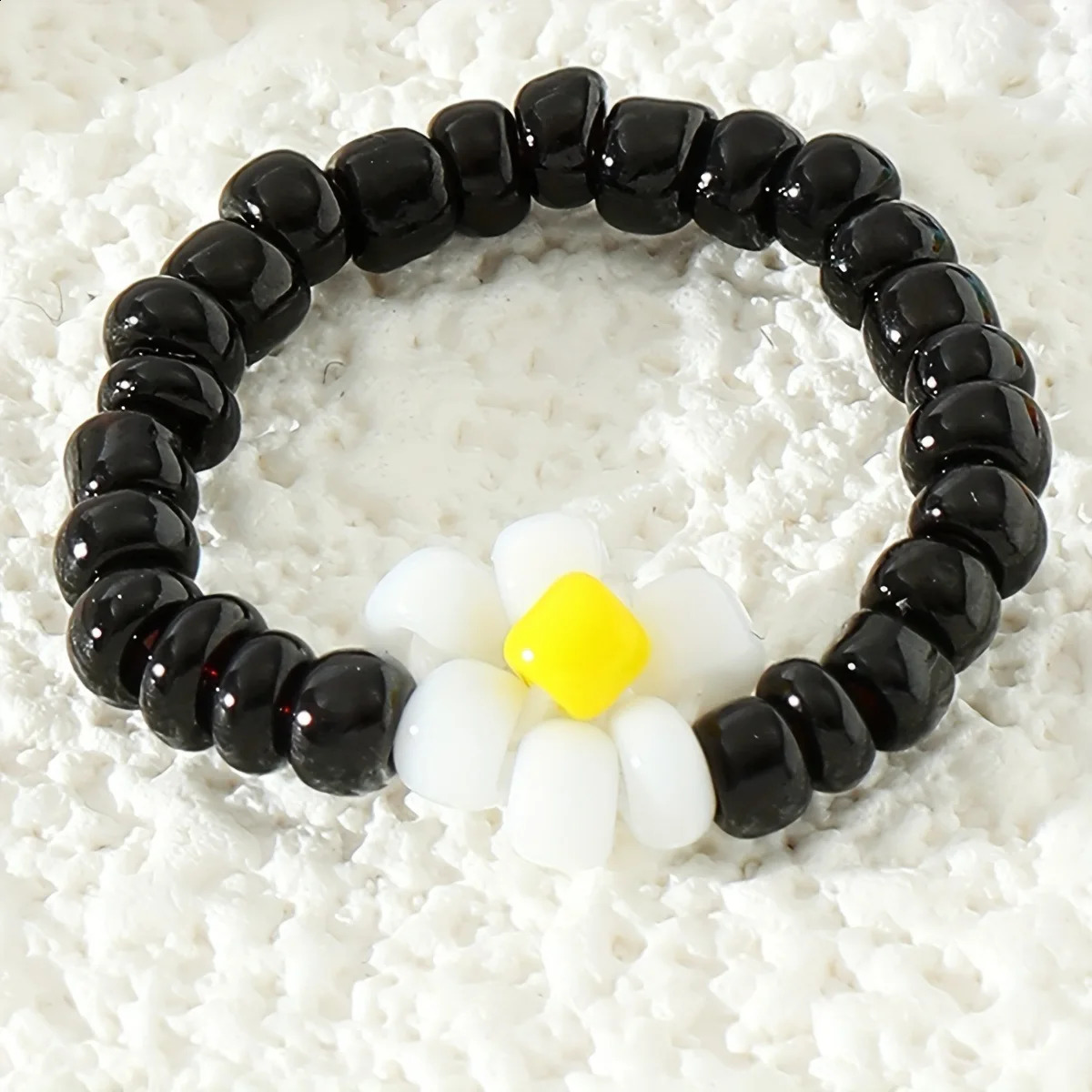 style footwork Boho Beach Foot Ring Rainbow color Rice beads small flower foot ring set for women 241225